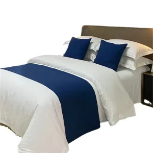 Plain White Luxury Comfortable Soft 100% Cotton Hotel Duvet Comforter Bedding Sheets Quilt Set for Hotel Bed Sheet
