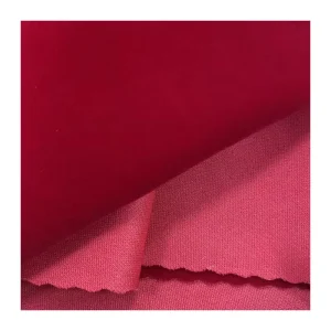 Plain color Velvet flocking Fabric Weft Knitted Home Textile Flocked fabric