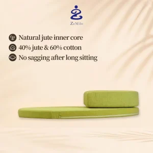 Plant Fiber Round Circular Floor Cushions Meditation with Glue Free Formaldehyde Free Core for Clubs