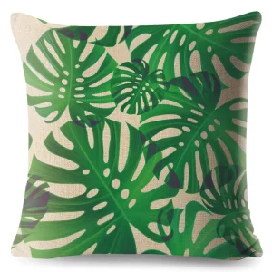 Plant Style Throw Pillow Case Festival Celebrity Printed Design Cushion Cover Indoor Decor Farmhouse Sofa Couch 100% Polyester