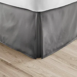 Pleated Bed Skirt High Quality 100GSM Microfiber Bed Skirt Luxurious and Durable Bedspread