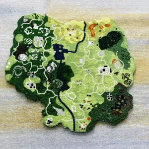 Plush Fluffy Cushion Rug Custom Animal Themed Kids Room Safe Bedroom Non-Toxic Hypoallergenic Warm Cozy Floor Mats