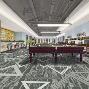 Plush PP Material Square Wall to Wall Carpet Non Slip Eco Friendly & Stain Resistant