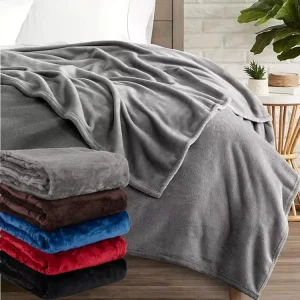 Plush Throw Blankets Queen Size Soft Velvet Blanket Flannel Fleece Bed Blanket