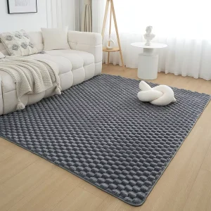 Plush Tortoiseshell Velvet Bedroom Carpet With High Density Foam Core for Luxury Interior Design and Warm Feeling
