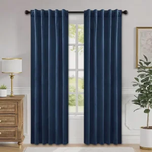 Plush Velvet Blackout Curtains Heavy Duty Thermal Insulated Window Drapes for Bedroom Living Room Elegant Home Decor