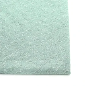 Pointelle Jacquard 100% Polyester Organic Knitted Stretch Fabric 190GSM for Girls Garment Sweater