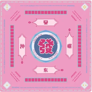 Poker & American Halloween Mahjong Mat Waterproof Easy-Wipe Non-Slip Silent Multi-Functional Natural Rubber Pad