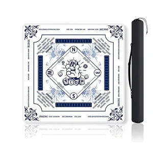 Poker & Halloween Mahjong Mat Waterproof Easy-Wipe Non-Slip Silent Multi-Functional Natural Rubber Pad