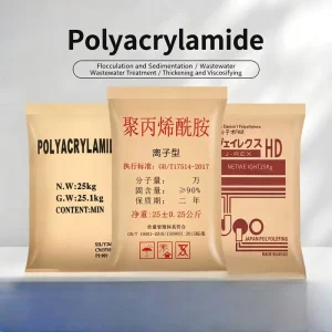 Polyacrylamide PAM Water Purification Chemical Sludge Dewatering Agent 25kg Bag