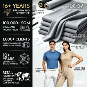 Polyamide 78% Spandex 22% 170g Fabric for Skirts Soft Breathable Durable Manufacturer