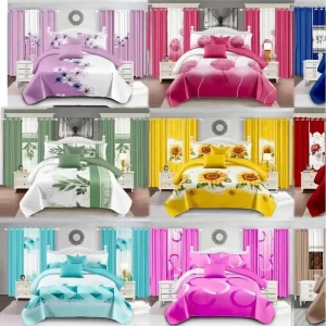 Polyester 3pcs/5pcs/8pcs/10pcs/11pcs/13pcs/15pcs/24pcs/30pcs Home Textiles Deep Sheet Set Printed Bedspread Set