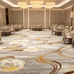 Polyester Banquet Carpet Anti wear Custom Pictures Free Sample Overseas Supply