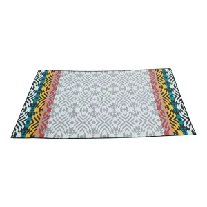 Polyester Beach Towels with Logo Custom Print Beach Towel Stripe Sandfree Rainbows Pink