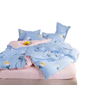 Polyester Bedding Set 4 Piece Set Bedding Item Prime Quality Luxury Pattern Printed for Home Bed