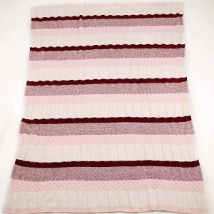 Polyester Blankets Anti-Pilling Comfy Soft Knitted Throw Blanket for Home Decoration