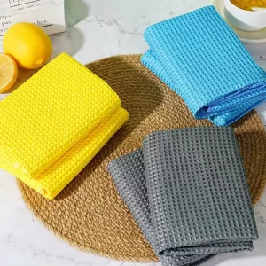 Polyester Car Towel Automotive Waffle Microfiber Drying Towel for Car