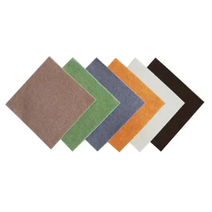 Polyester Carpet Tiles Non Slip Self Adhesive Rectangle Acrylic Backing 2 10mm Thick Reusable Waterproof Floor Tile for Living