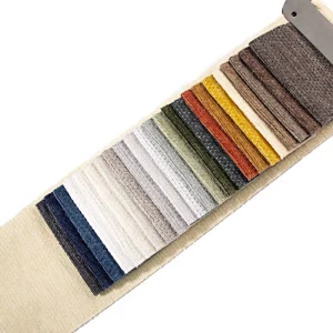 Polyester Chenille Upholstery Fabric Plain Texture Pattern Sofa Cover Fire Proof Woven Technique Manufacturer