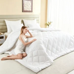 Polyester Comforter Duvet Insert Quilted Comforters All Season Gentle Soft Modern Machine Washable Women Men