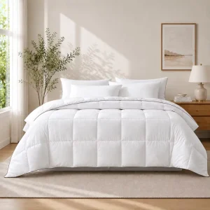 Polyester Comforter Duvet Insert Quilted Comforters All Season Gentle Soft Modern Machine Washable Women Men