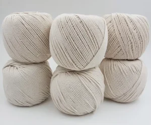 Polyester Cotton Blended Yarn Dyed Knitting 3 20S 1.5 1.8mm Various Colors Eco Friendly Recyclable