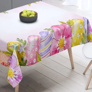 Polyester Cotton Sublimation Printed Custom Advertising Table Throw Tablecloth Customizable Size for Trade Show JY Brand