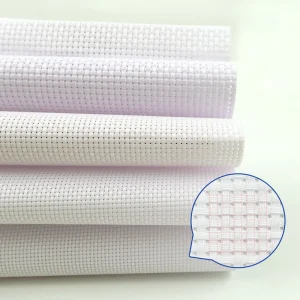 Polyester Cross Stitch Fabric 11 12 14 16 18CT Aida Cloth for DIY Embroidery Sewing Custom High Definition Printing Available