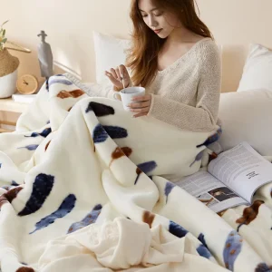 Polyester Double Sided Custom Printed Mink Weighted Blanket