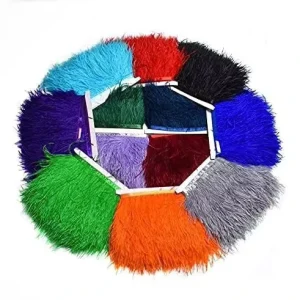 Polyester Feather Trimming for Shoes Bags Home Textile & Costume Accessories Durable Hand sewing Trimming