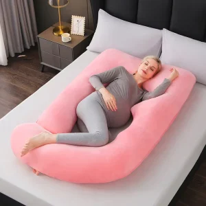 Polyester Fiber Filled Waist Support Side Lying Detachable Maternity Pillow