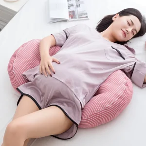 Polyester Fibre Small Pregnancy Pillows Maternity Pillow for Pregnant Women Sleeping Body Pillow