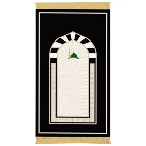 Polyester Flannel Muslim Islamic Traditional Islamic Elegant Mihrab Floral Prayer Mat Non Slip Foldable Travel Home