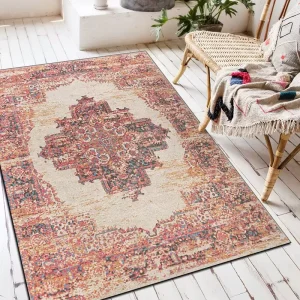 Polyester Floor Mat Home Use Carpet Loop Pile Wool Bedroom Area Rug Prayer Dining Room Hallway Pattern
