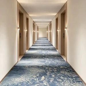 Polyester Full Paving Carpet Anti wear OEM Custom Free Swatch Free Custom Design for Hotel Corridor Space