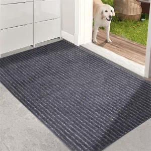 Polyester Indoor Door Mats Dirt Trapper Entry Rug Anti Slip Machine Washable Door Mat for Home Entrance
