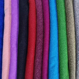 Polyester Lurex America Jijimi Shiny Metallic Lurex Fabric for Garment Home Decoration