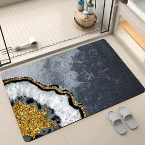 Polyester Machine Made Non Slip Eco friendly Fast Drying Bath Mat Carpet Rug for Home Use