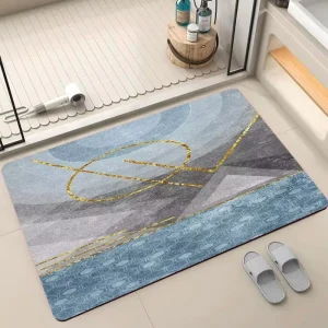 Polyester Machine Made Non Slip PET Friendly Eco friendly Absorbent Bath Mat Door Mat Rug Pads & Protectors Home Use