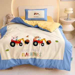 Polyester Microfiber Bed Comforter Quilt Bedding Set Soft