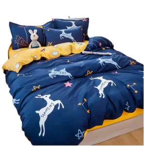 Polyester Microfiber Bed Set Bedsheet and Duvet Covers Bedding Comforter Set