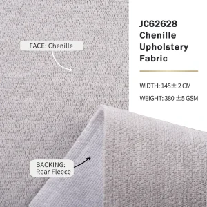 Polyester Microfiber Chenille Sofa Fabric Home Upholstery Custom Function Material JC62628