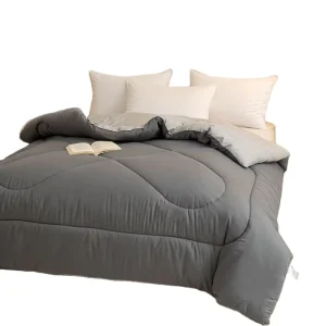 Polyester Microfiber Quilt Comfort Set for King Size Bed Soft Quilted Comforter Warm Eco Friendly Winter Luxury Modern