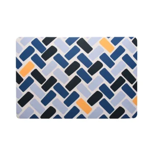 Polyester Modern Washable Anti-Slip PET Friendly Door Mat Palm Foot Carpet Floor Mat Printed Pattern for Home Hotel