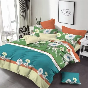 Polyester Printed Custom Bedsheet Drap De Lit En Coton Quilt Cover Bedding Sets Collections Comforter Cover Set