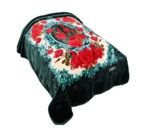 Polyester Raschel Knitted Blanket Floral Geometric Patterns Four Seasons Use 200x240CM Saudi Arabia