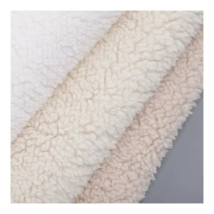 Polyester Shu Velveteen Single Side Flannel Bedding Home Textile Sherpa Fabric