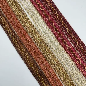 Polyester Silk Lace Accessories with Small Eight Character Edges Dining Chairs Curtains Sofas and Edge Wrapping Straps