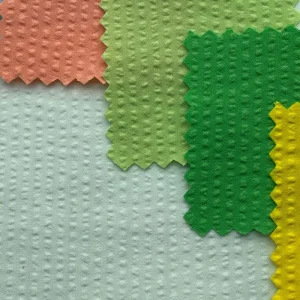 Polyester Spandex Fabric with Four-sided Stretch Embossed Bubble Grid Bubble Dress Jacket Cotton Clothing Fabric