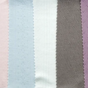 Polyester Spandex Knitting Jacquard Solid Fabric for Clothing